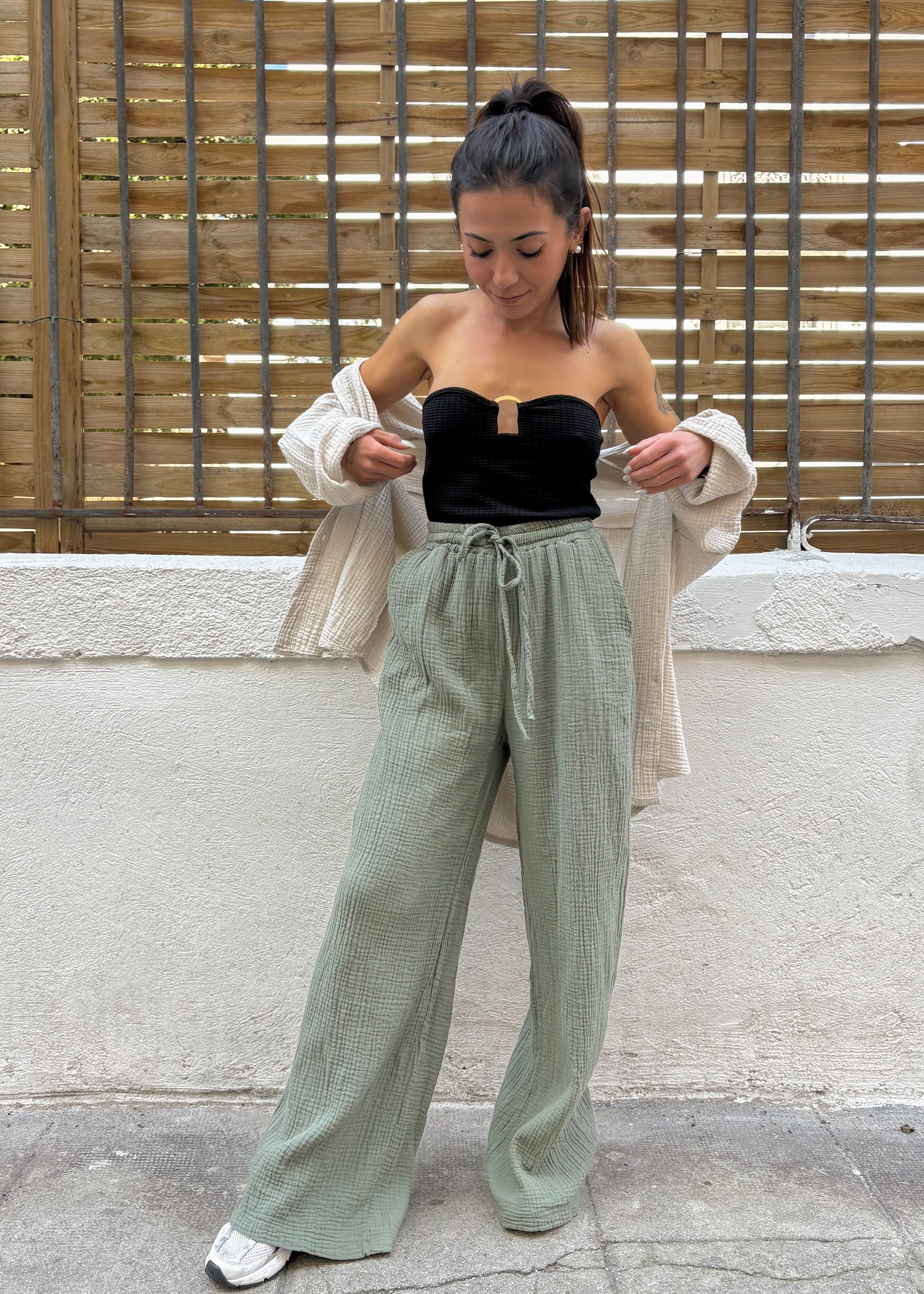 Nina kaki - pantalon