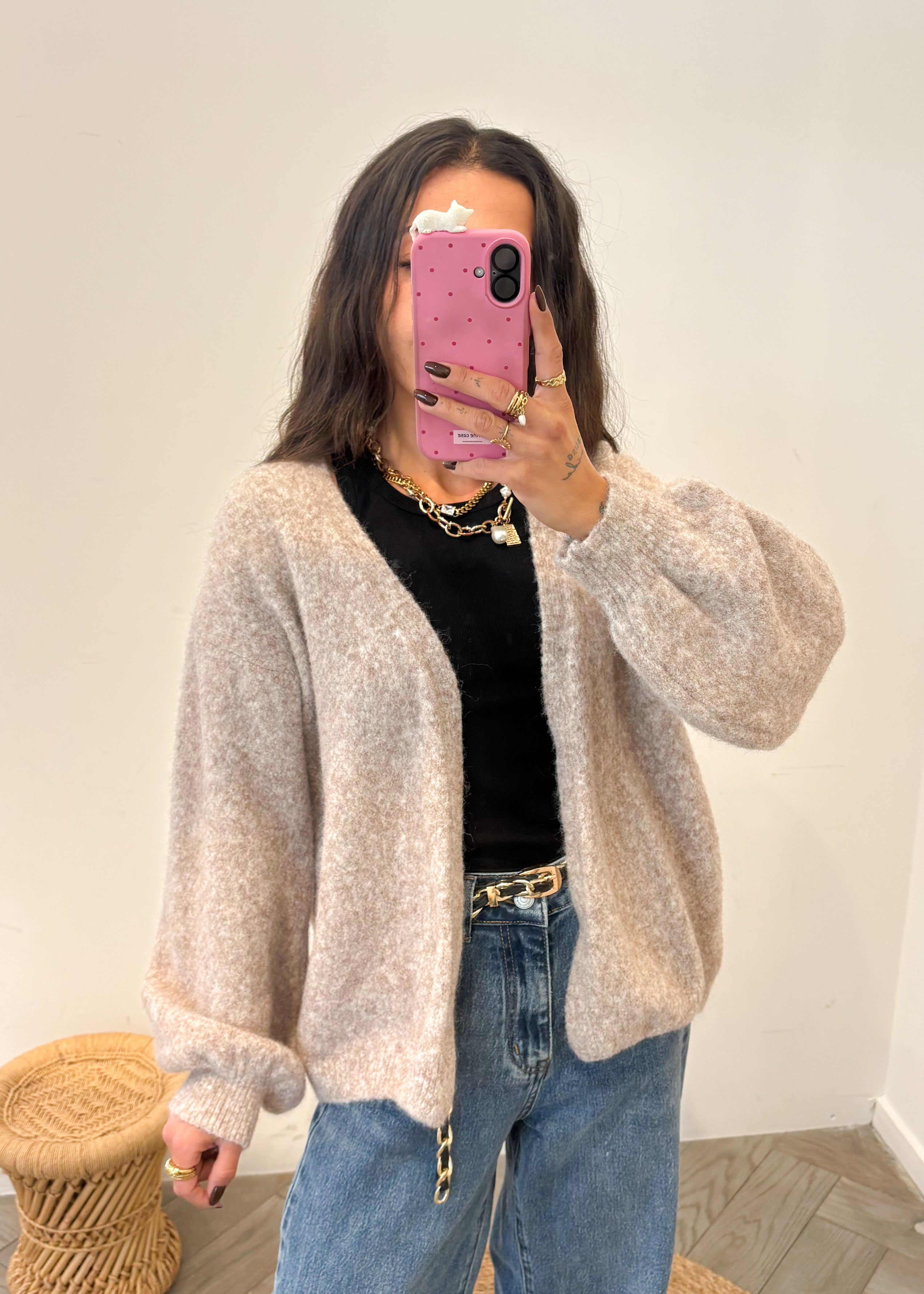 Gilet en Laine et alpaga ADERIS
