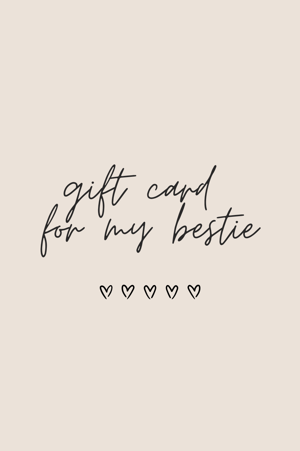 For my bestie