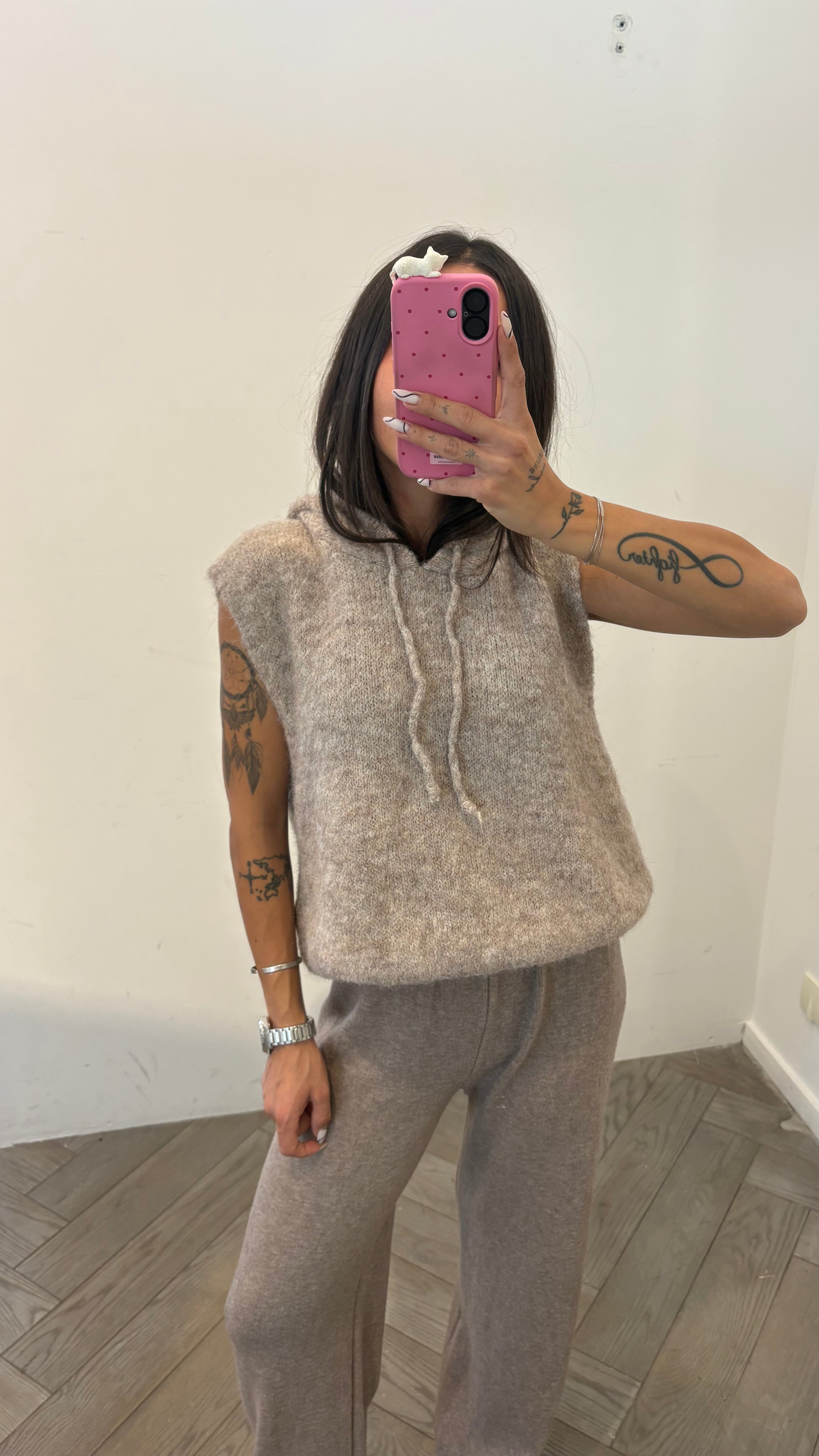 Pull ELARA en laine beige