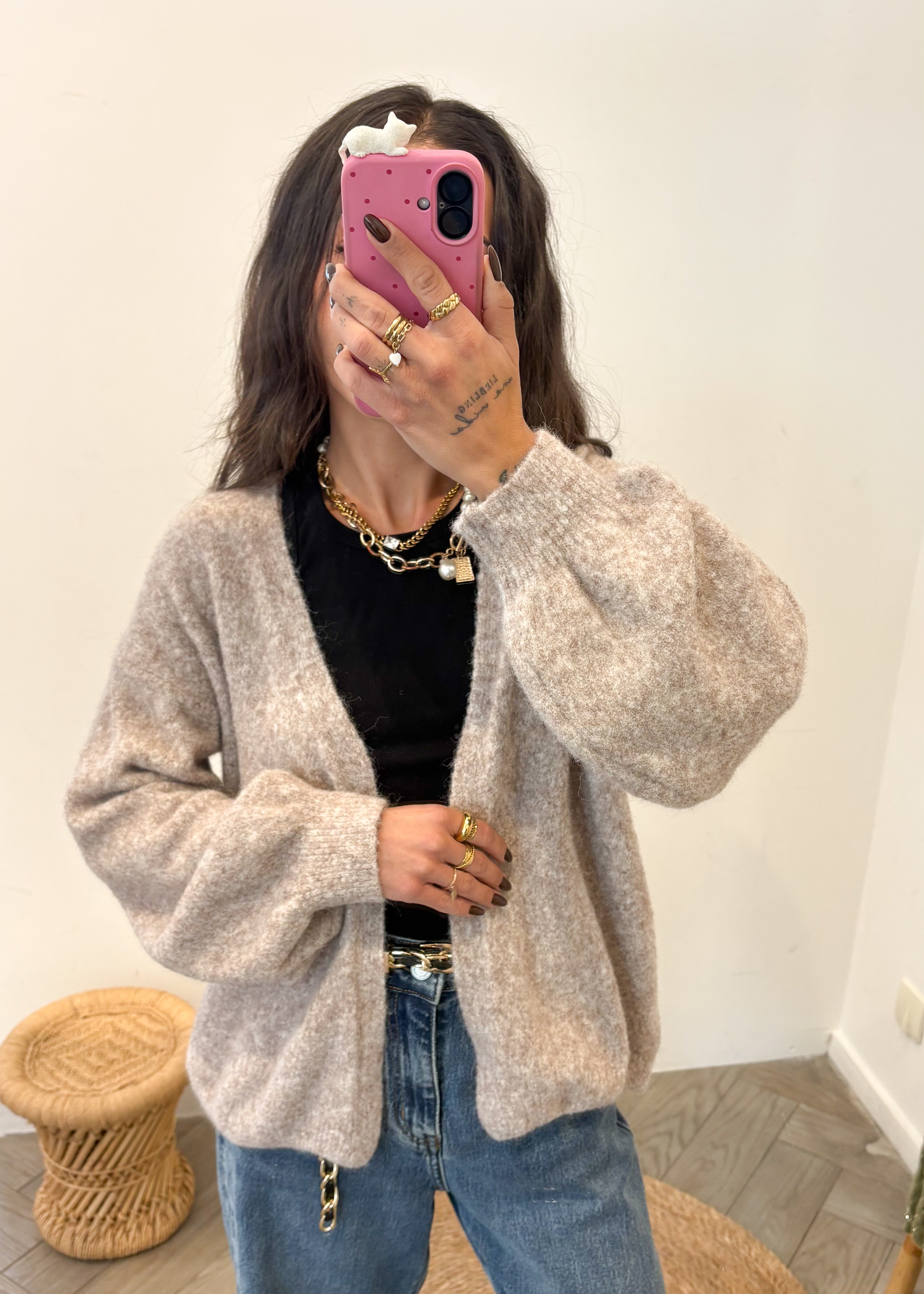 Gilet en Laine et alpaga ADERIS