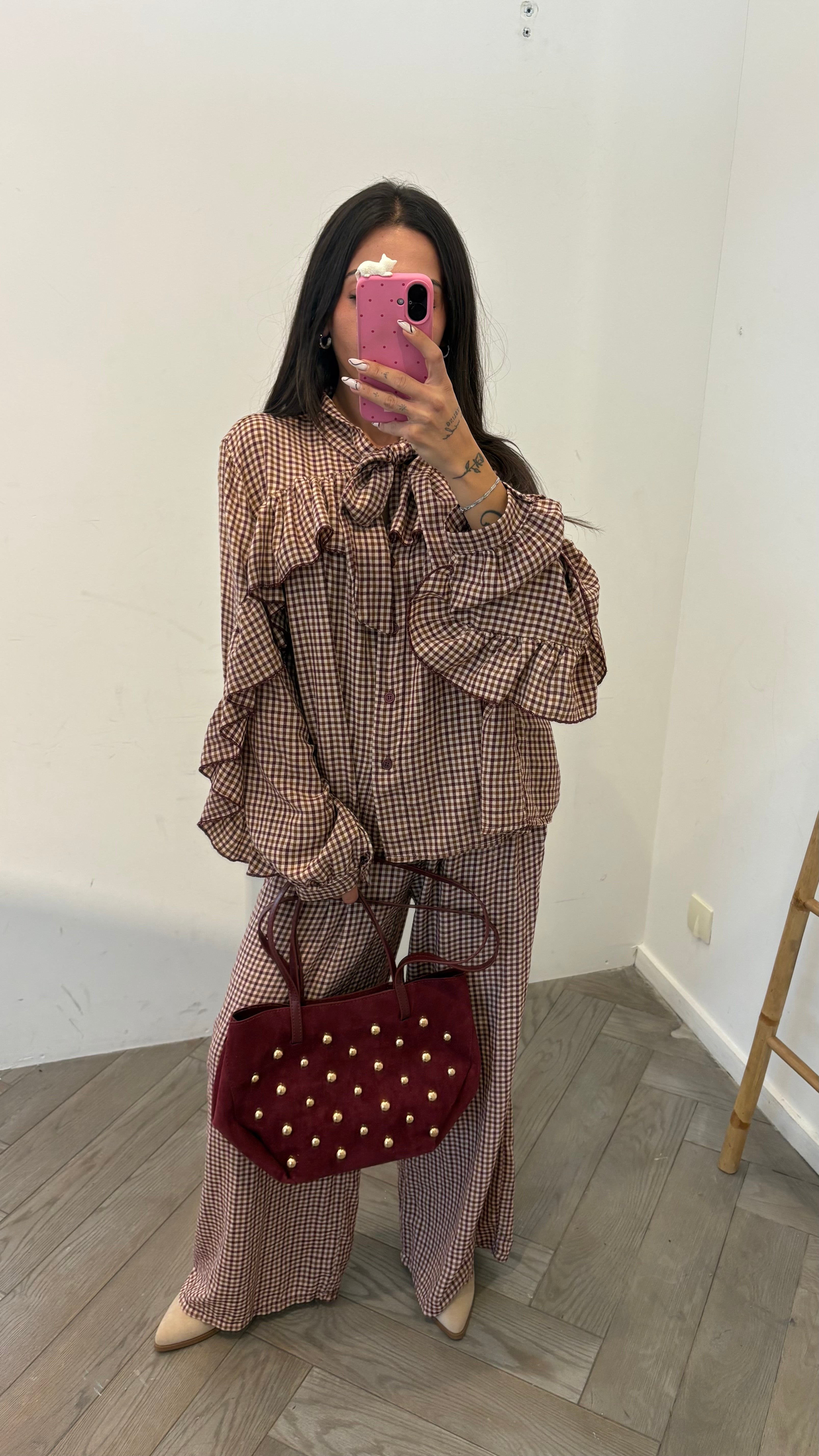 Sac à clous YOAN bordeaux