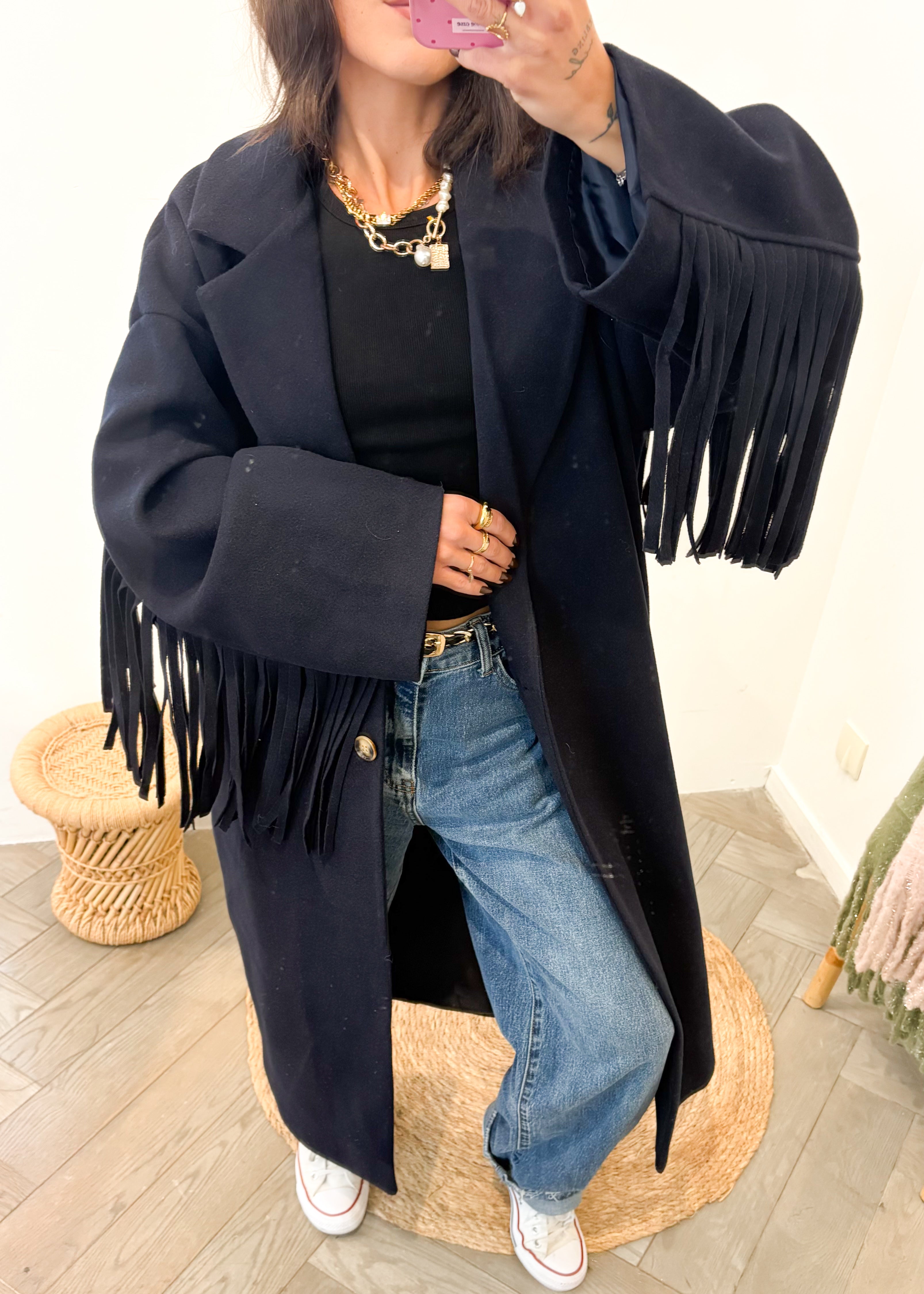 Manteau NEVAN bleu marine