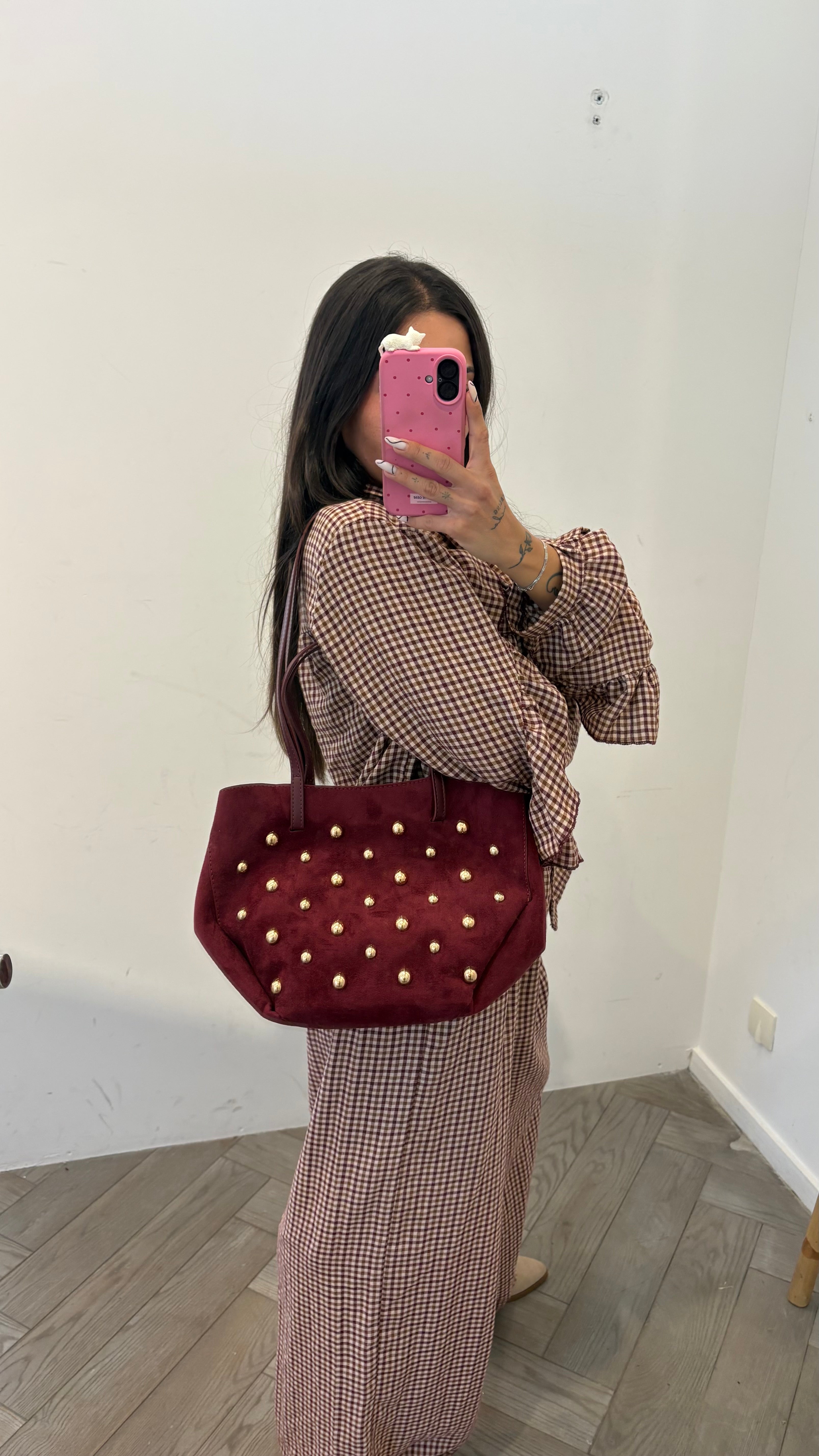 Sac à clous YOAN bordeaux