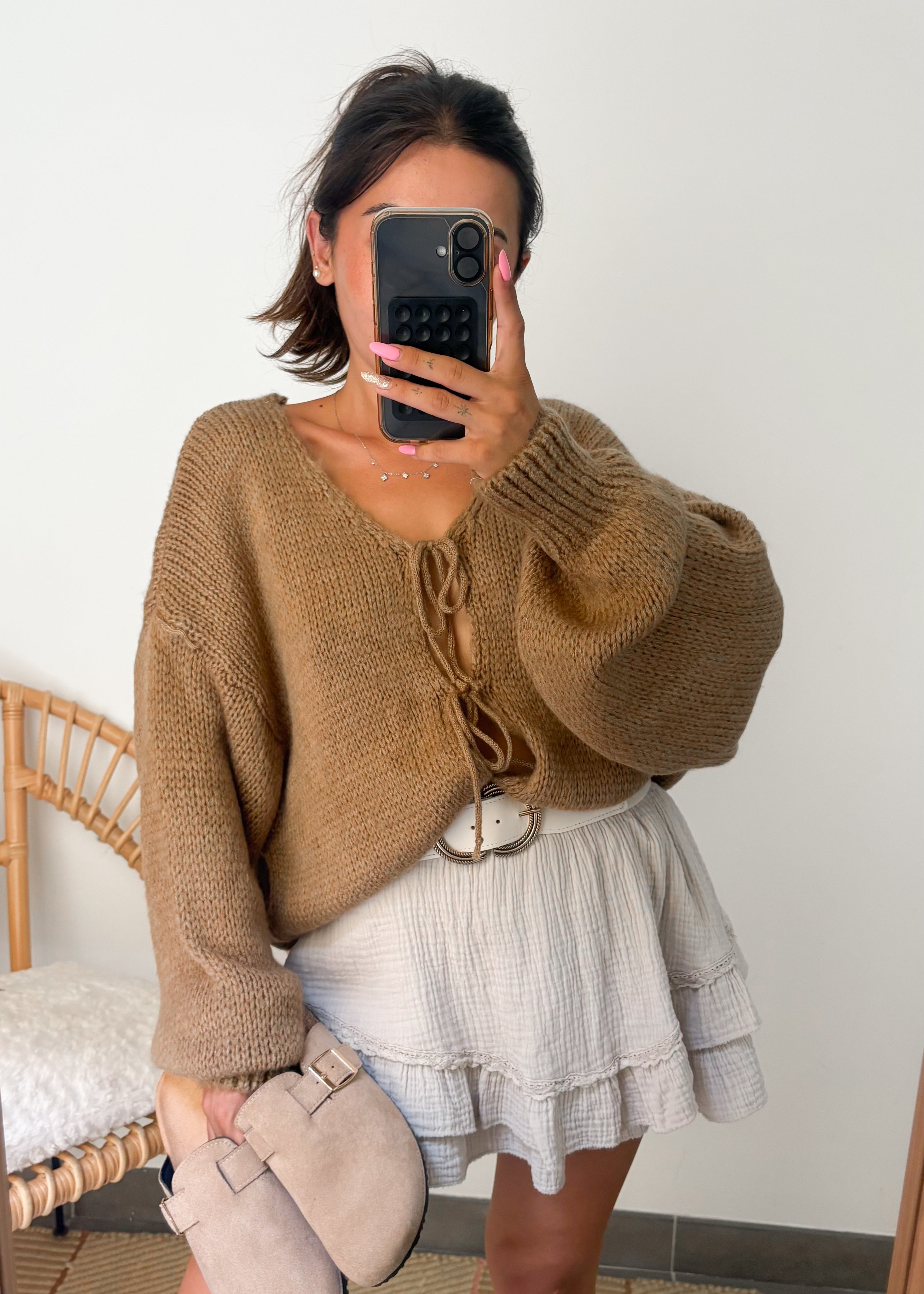 Gilet MARINA marron
