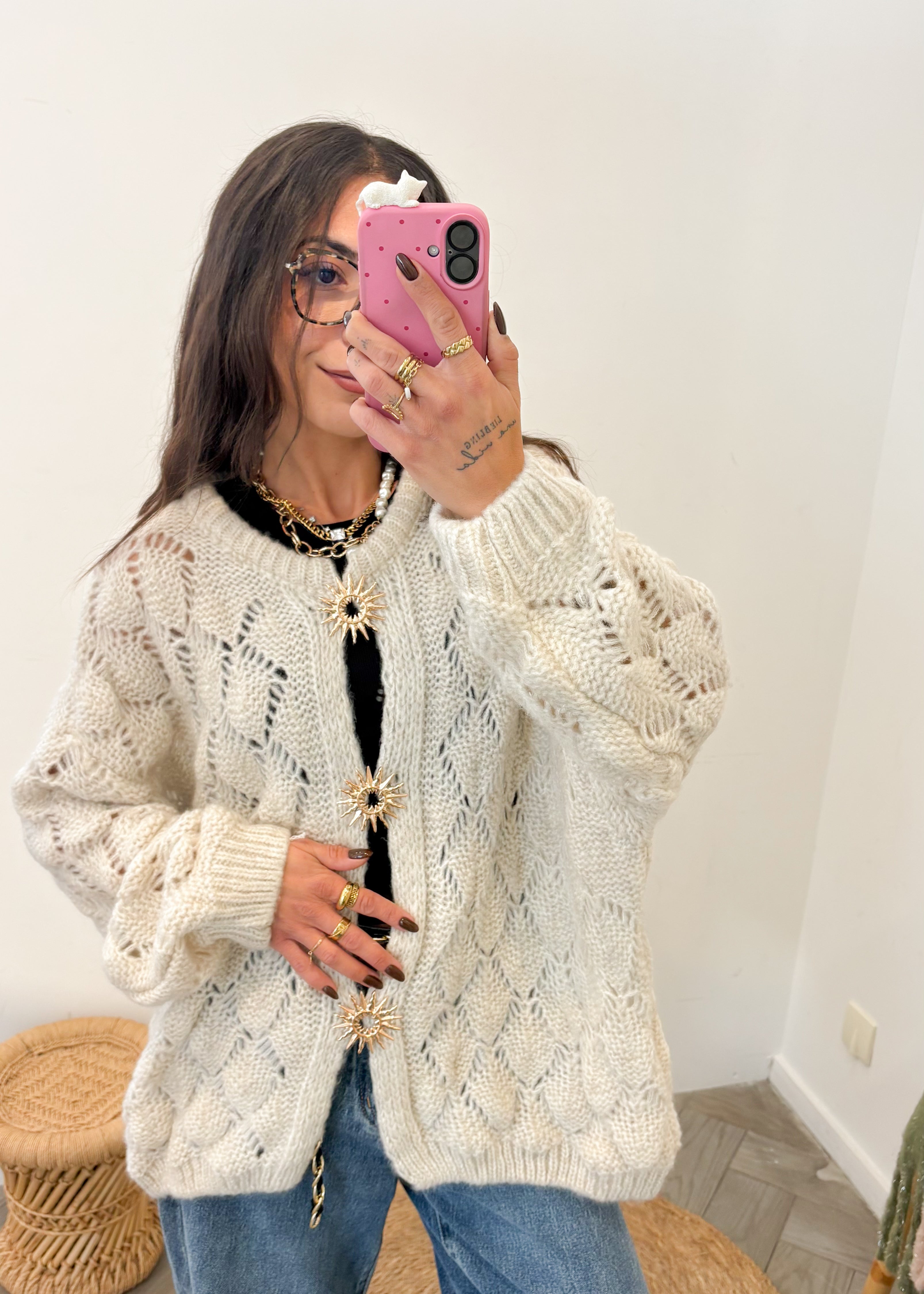 Gilet en mohair MARINE