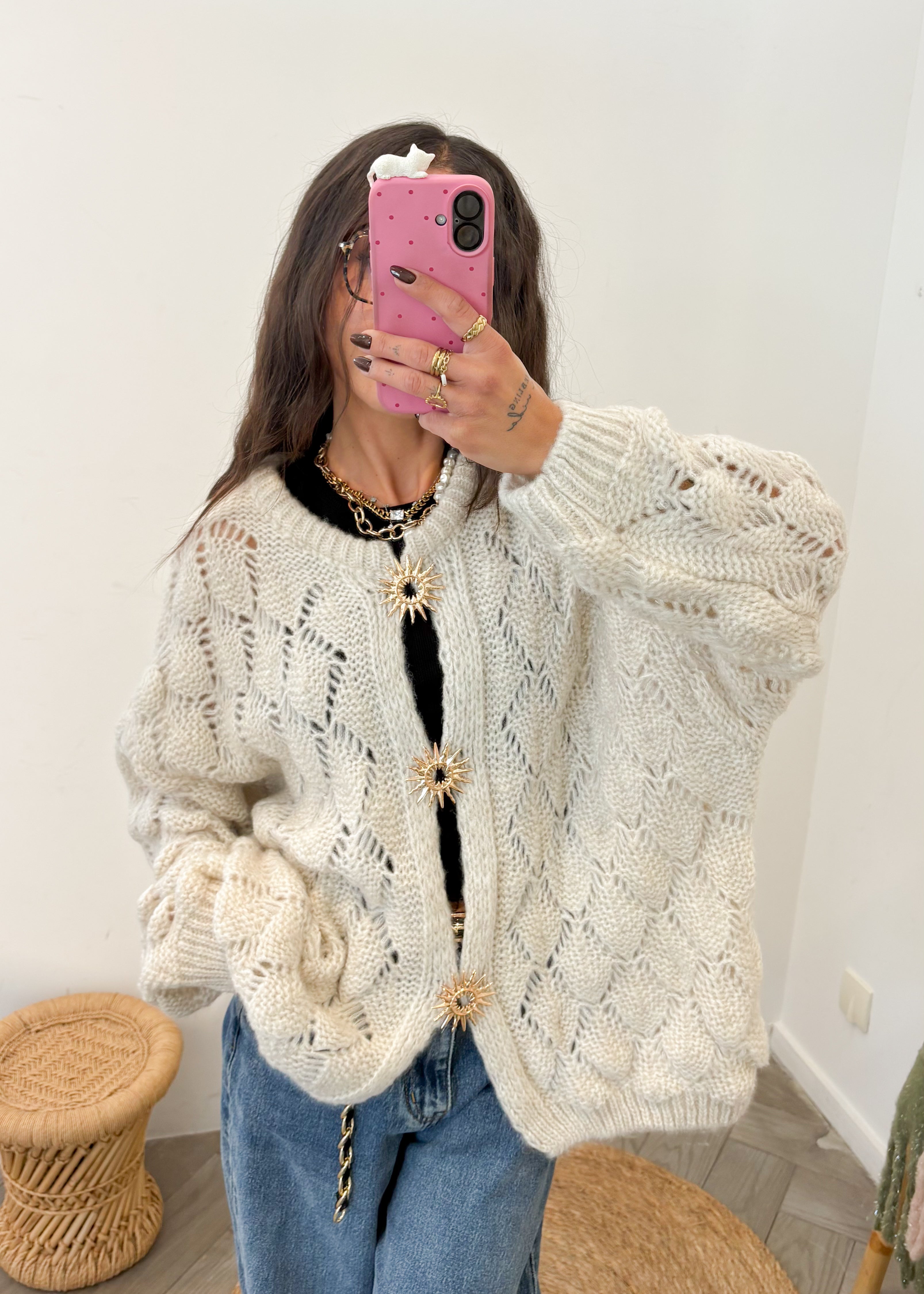 Gilet en mohair MARINE