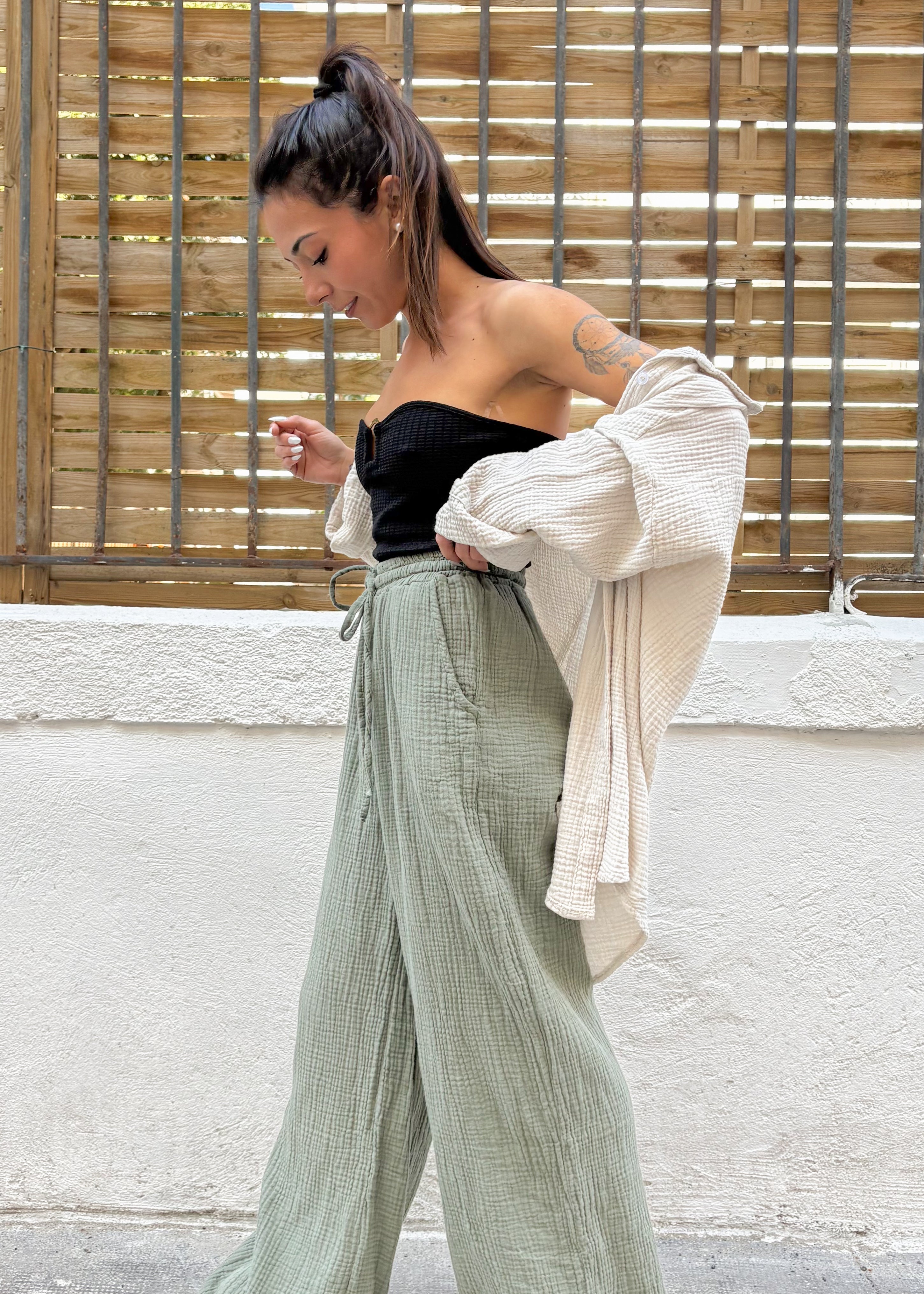 Nina kaki - pantalon
