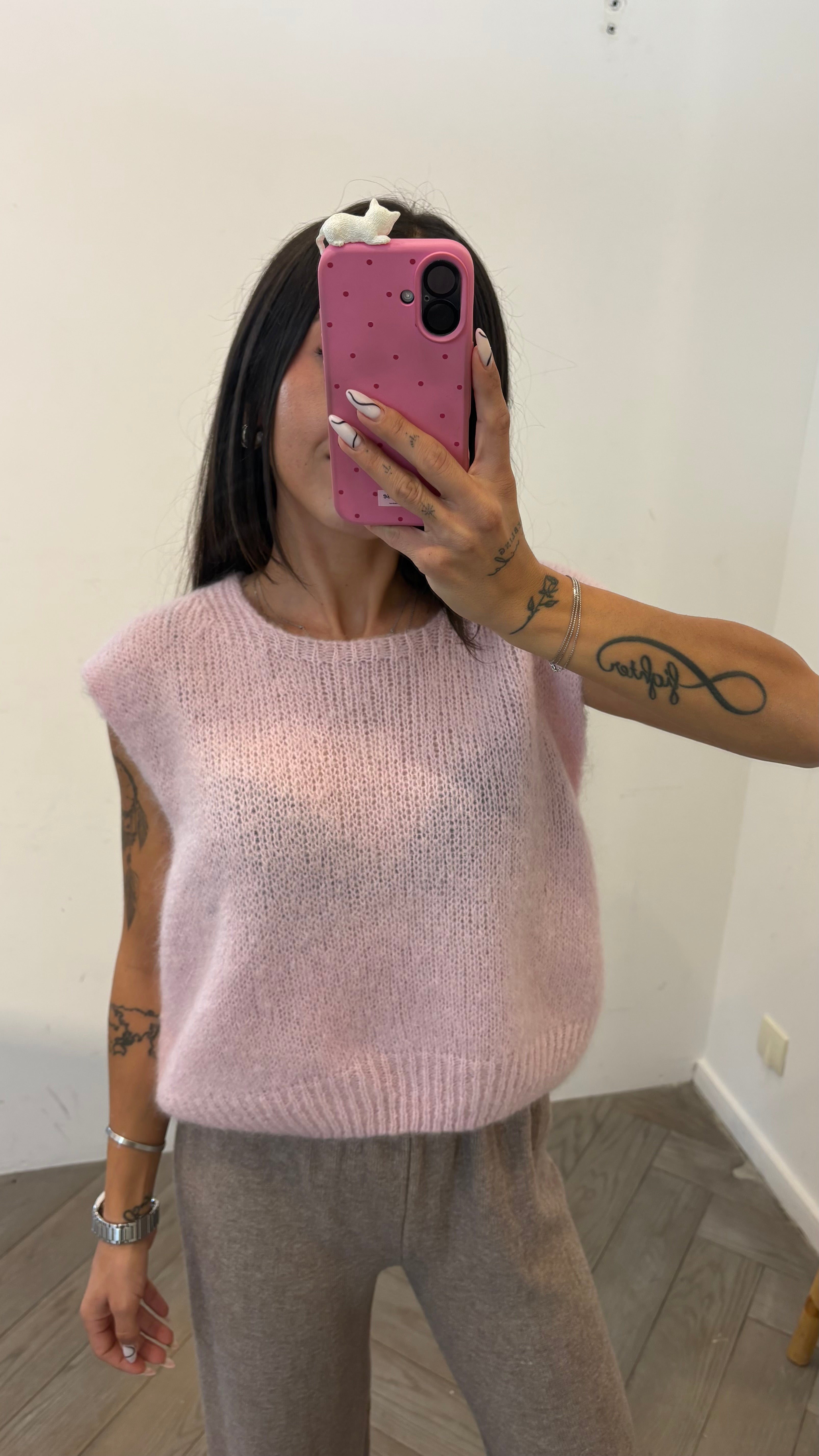 Pull en mohair JACOB rose