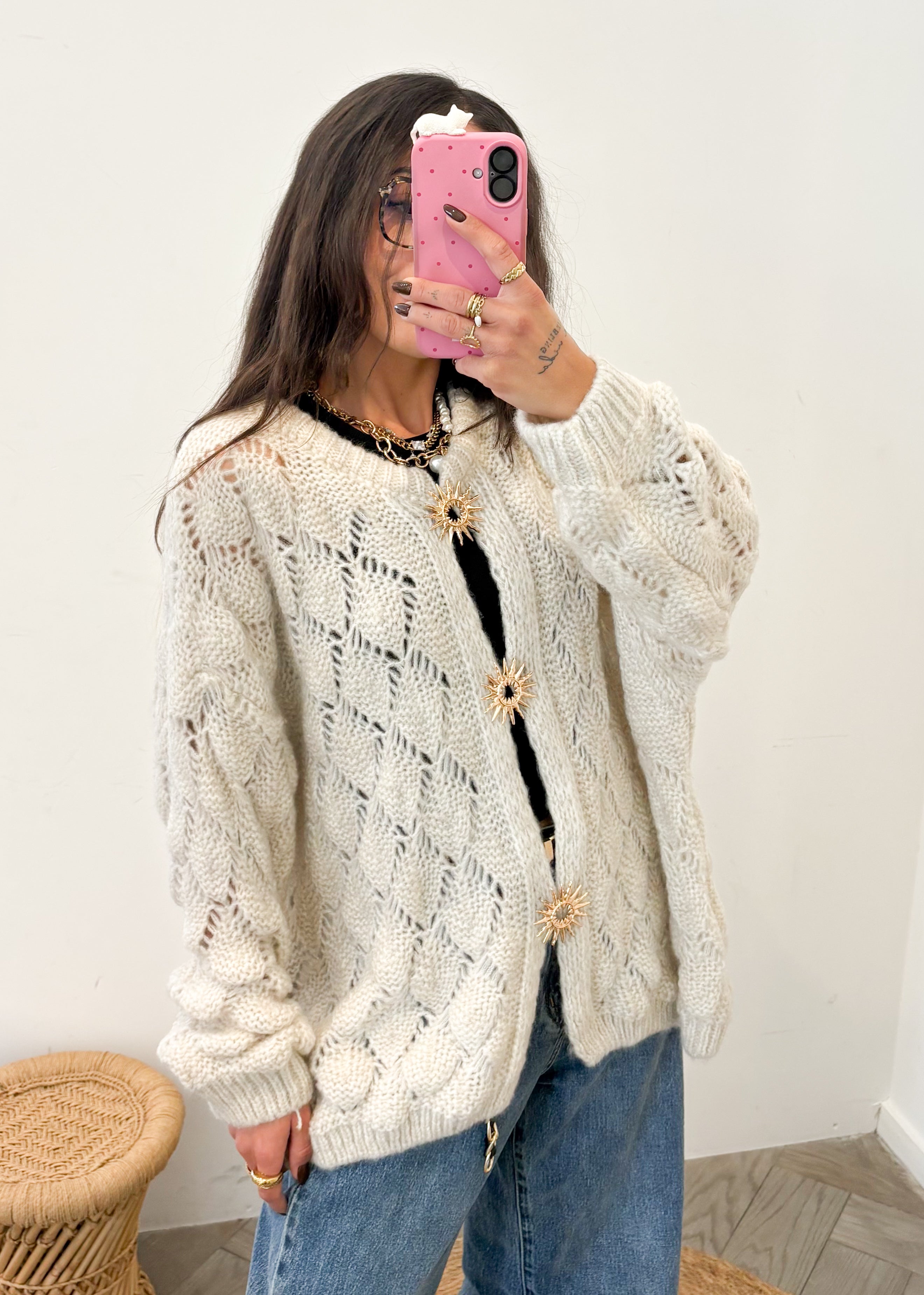 Gilet en mohair MARINE