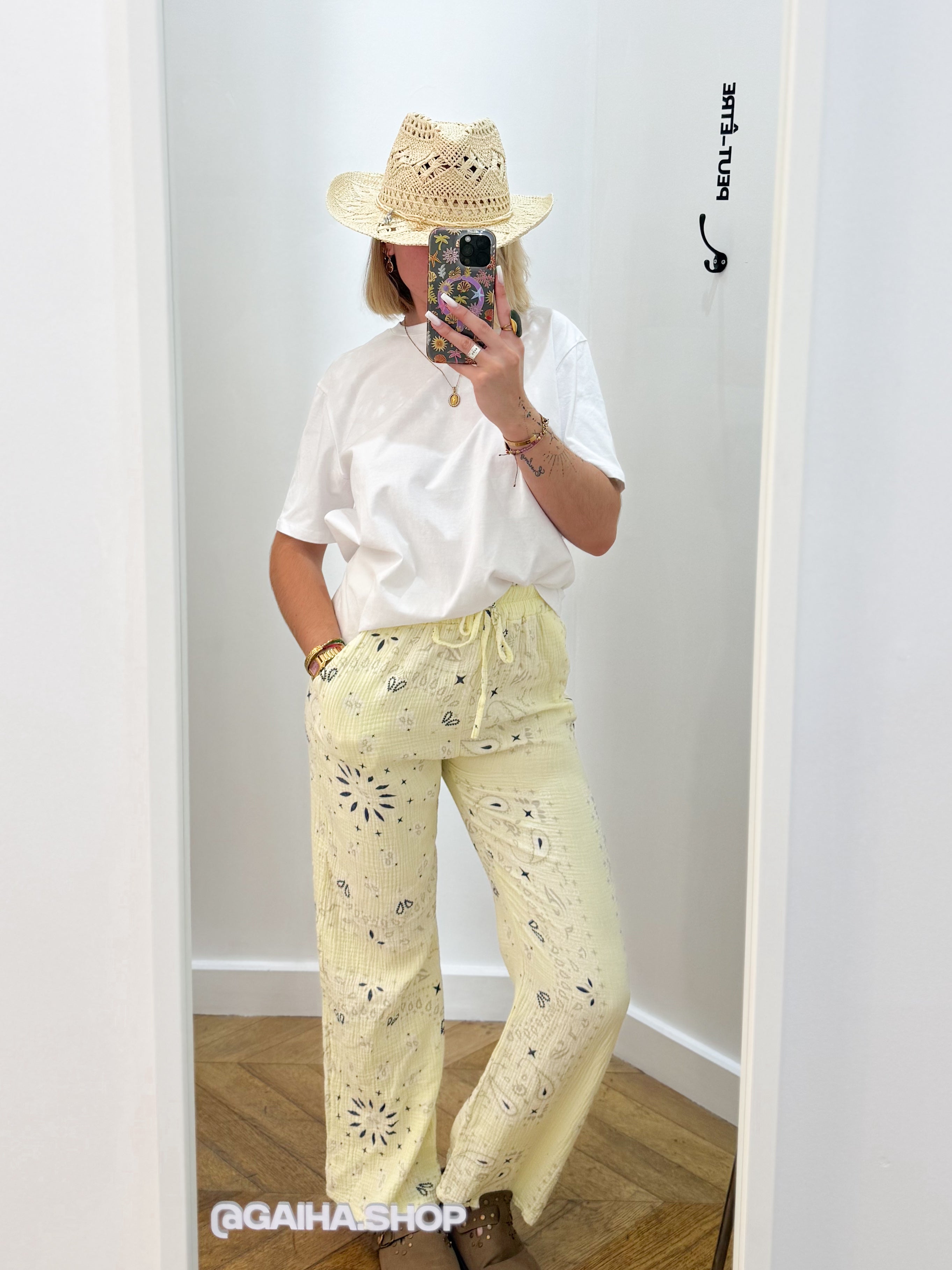 Pantalon BANDANA jaune