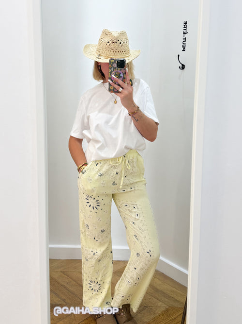 Pantalon BANDANA jaune