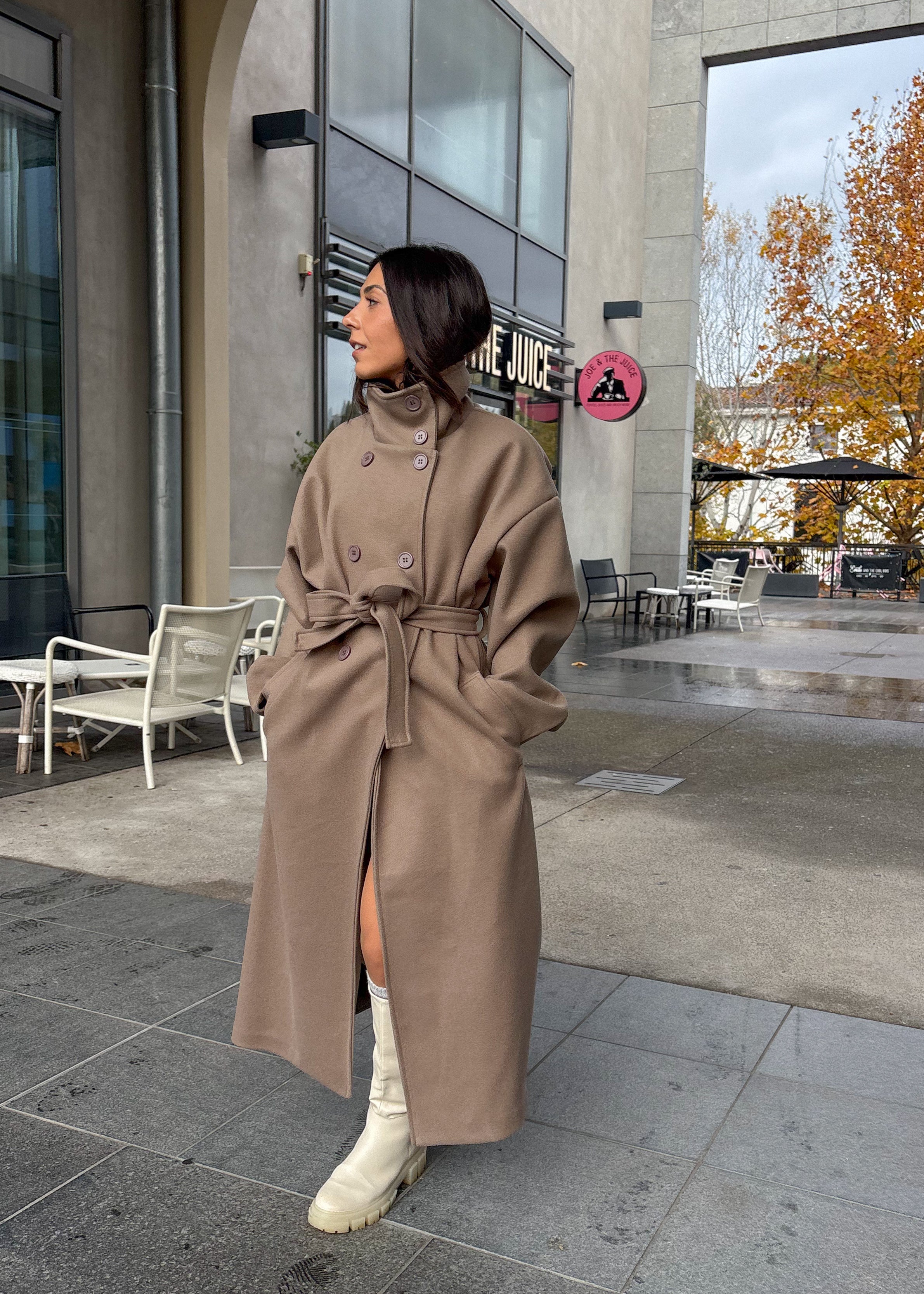 Manteau ABIGAIL taupe