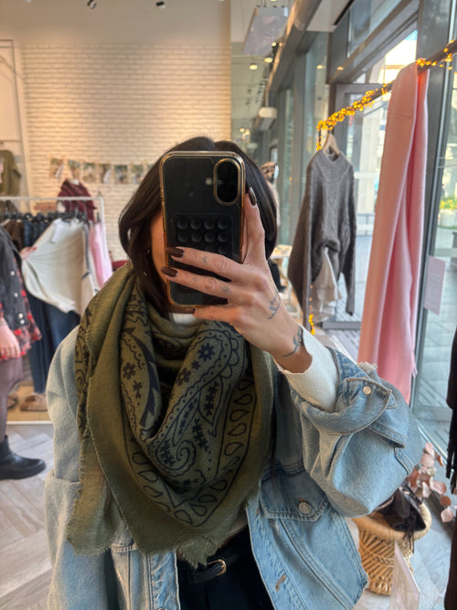 Écharpe bandana NOA kaki