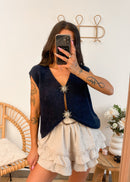Gilet LÉNA bleu marine