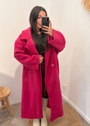 Manteau en laine ISAAC fuchsia