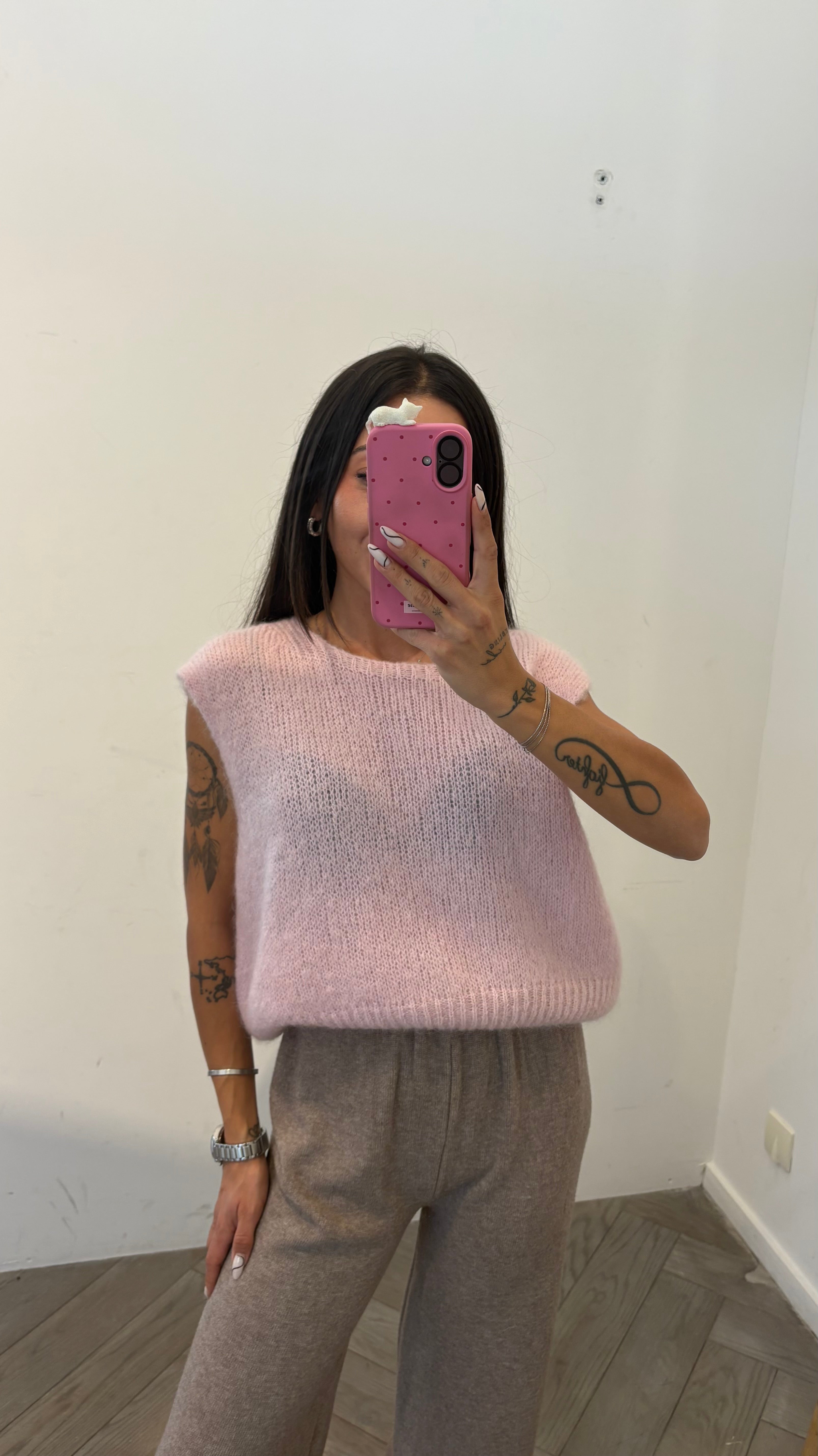 Pull en mohair JACOB rose