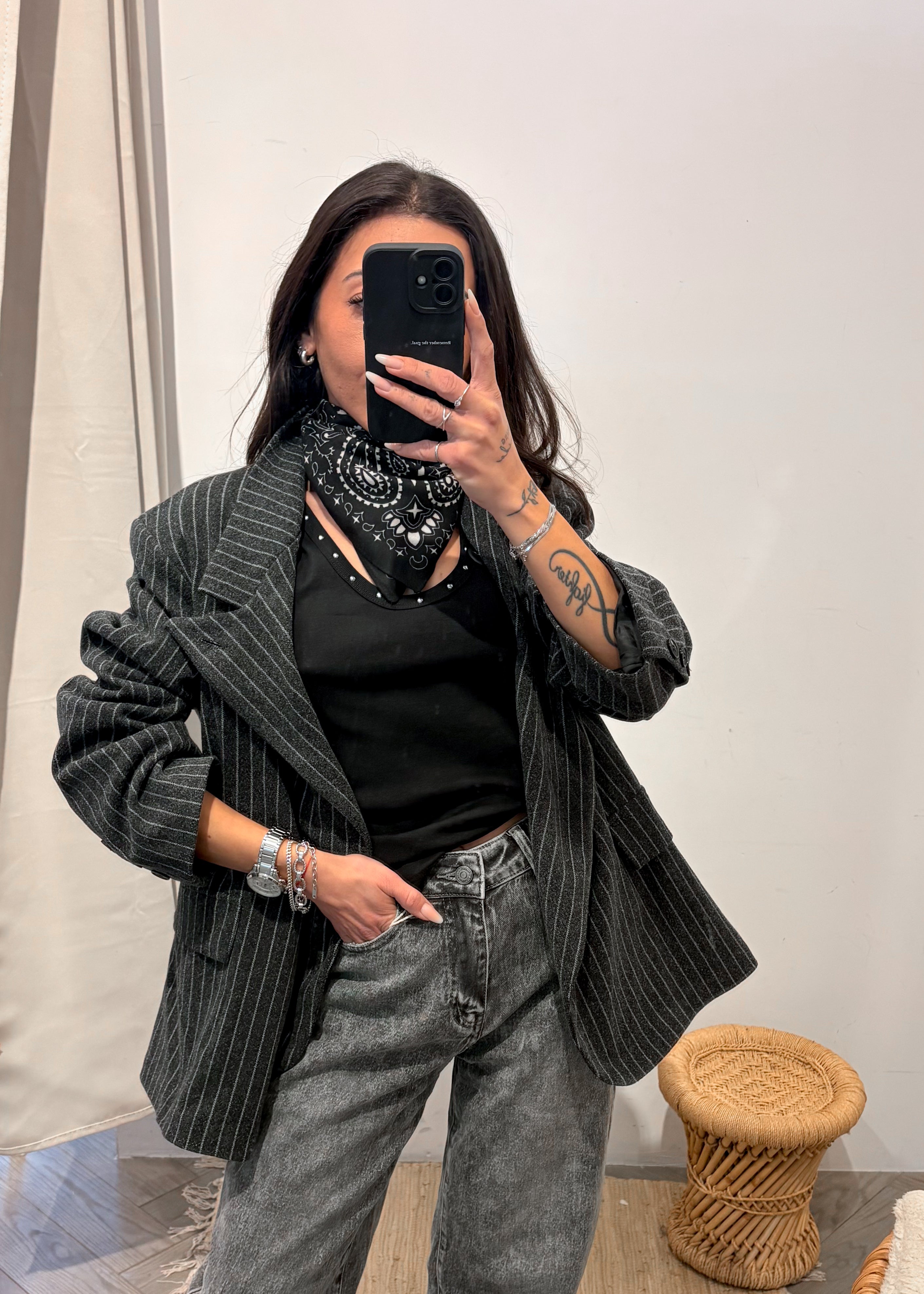 Foulard bandana baby NOA noir