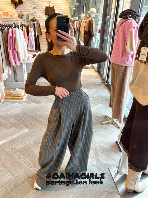 Pantalon POLO gris clair