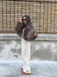 pantalon NILS beige irisé