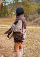 Écharpe bandana NOA marron