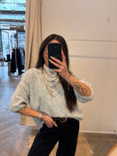 Pull laine et alpaga FELIA gris