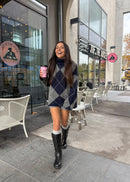 Pull en mohair RICHARD bleu