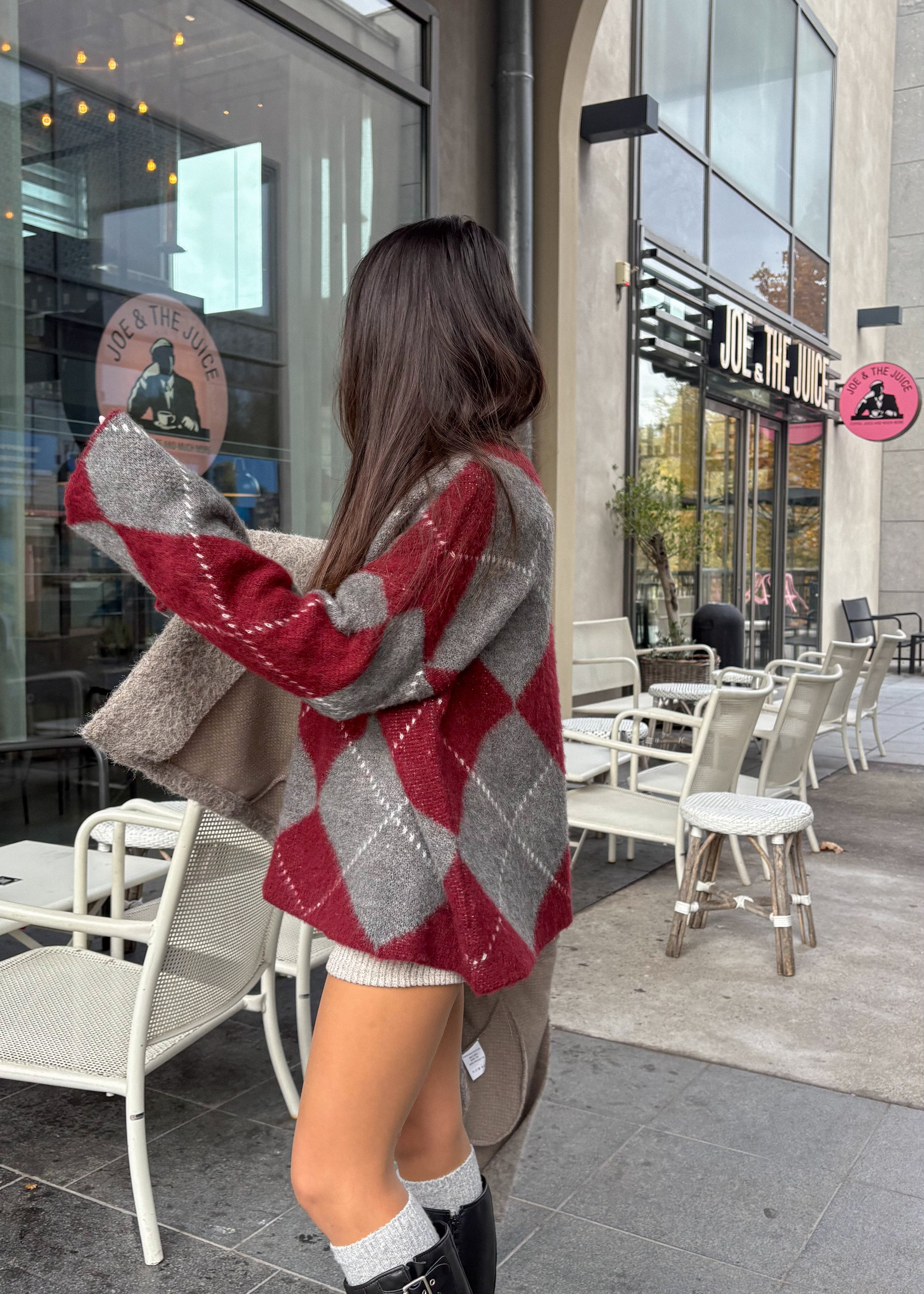 Pull en mohair RICHARD bordeaux