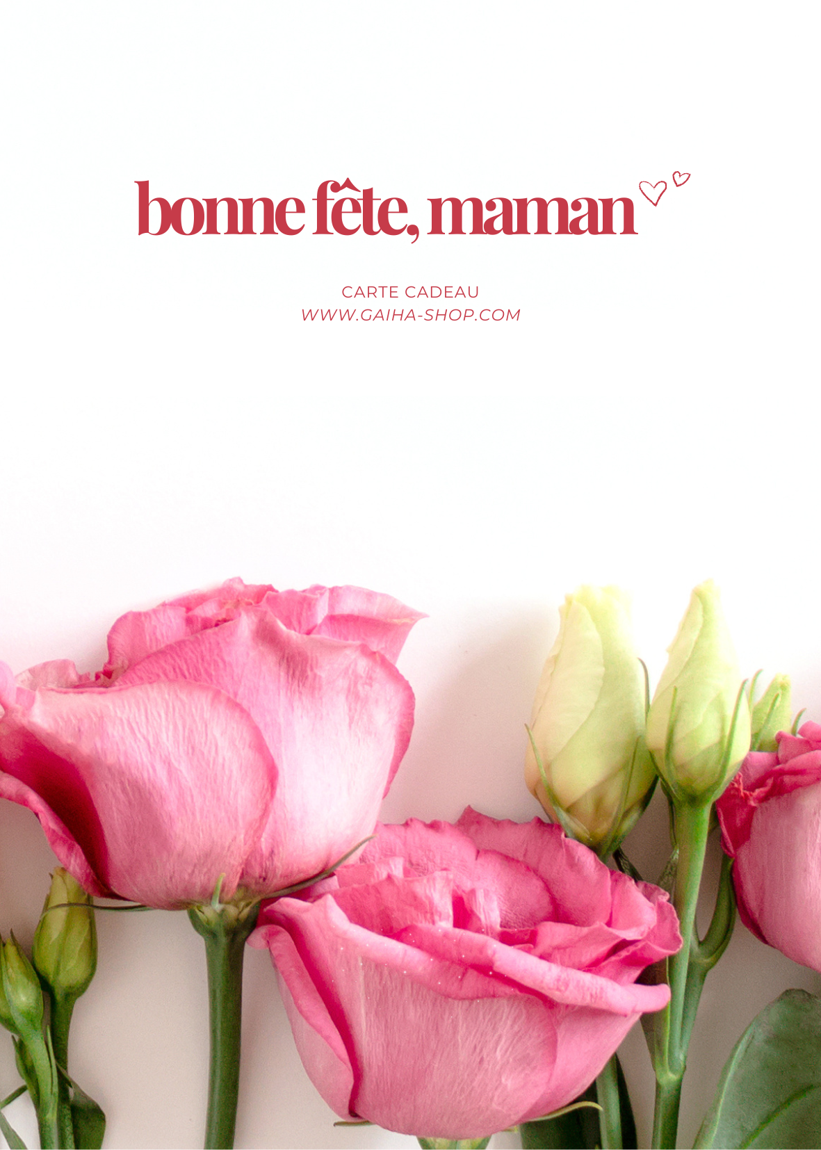 Carte cadeau Fête des mères