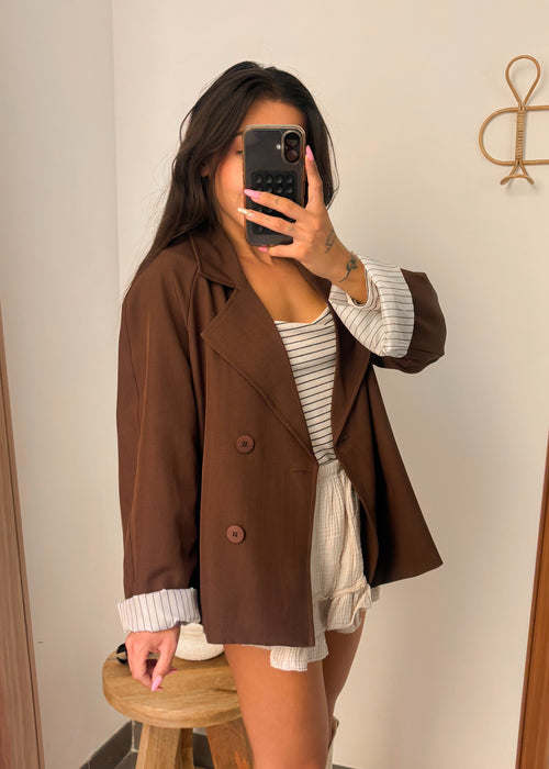 Blazer MILA marron
