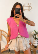 Gilet LÉNA rose