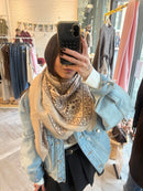 Écharpe bandana NOA taupe