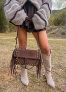 Sac à fringes KOS marron