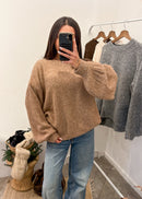 Pull LILOU camel laine et alpaga