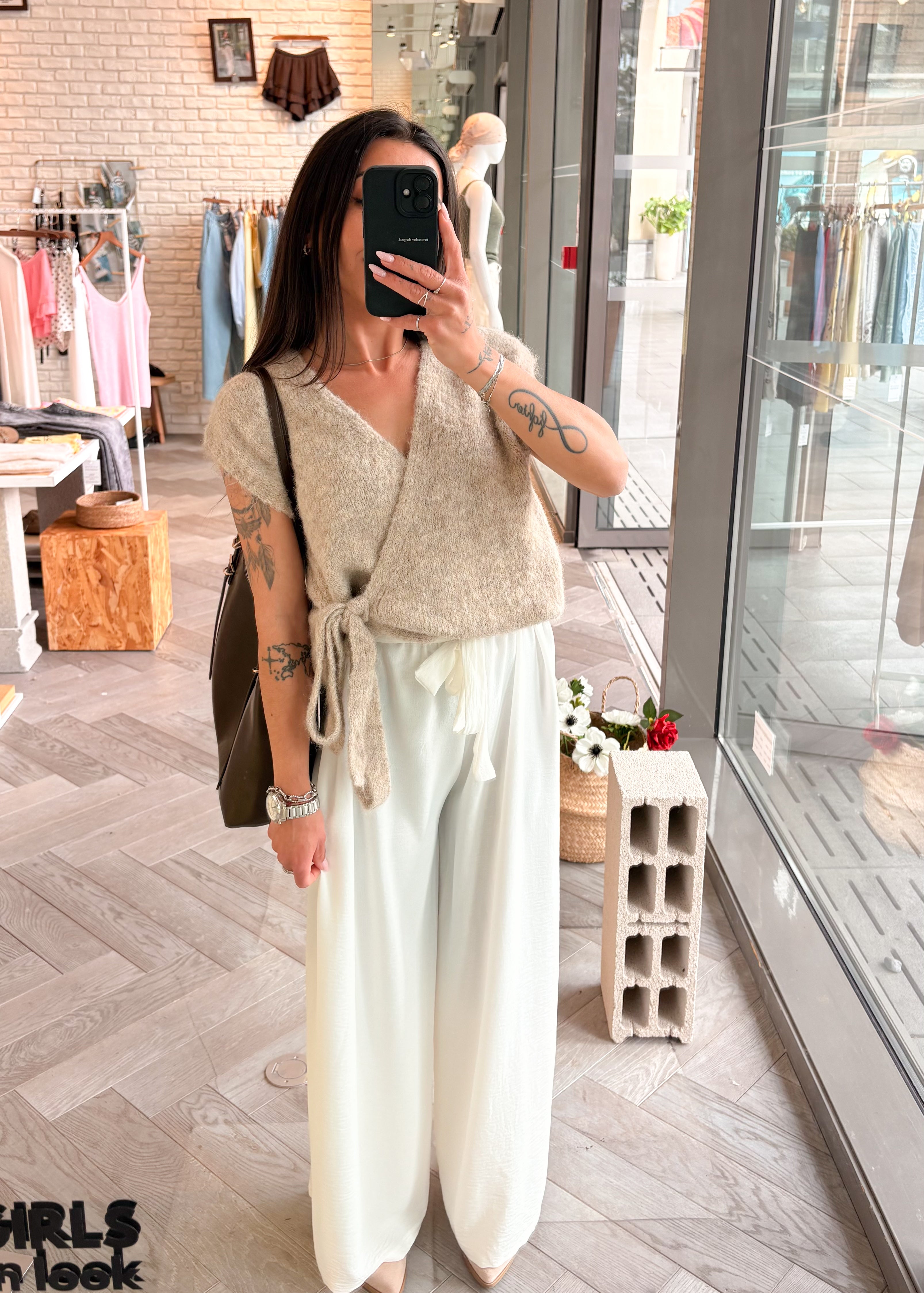 Pantalon ELIO fluide blanc