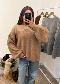 Pull LILOU camel laine et alpaga