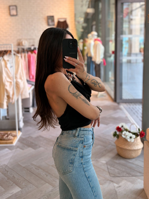 Top dos nu DONIA noir