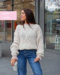 Pull en mohair MELINA beige