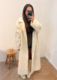 Manteau en laine ISAAC écru