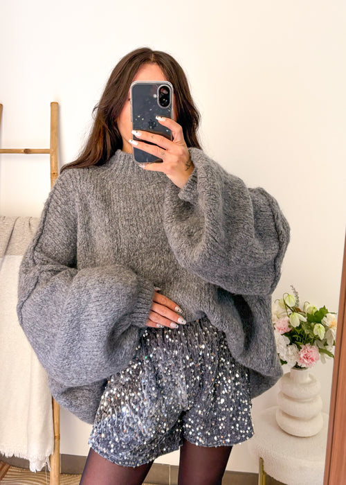 Short à sequins gris - Fall