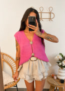 Gilet LÉNA rose