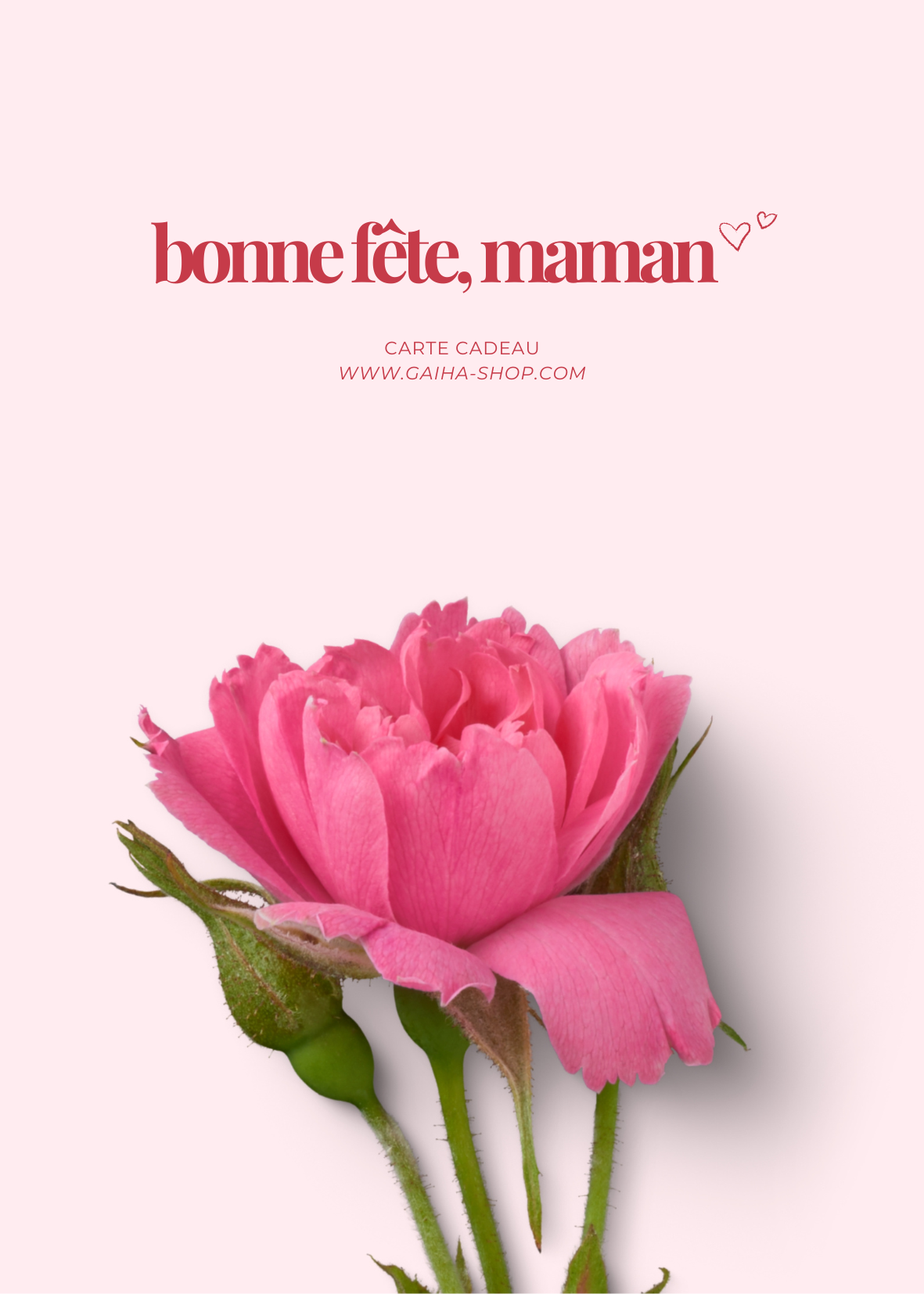 Carte cadeau Fête des mères