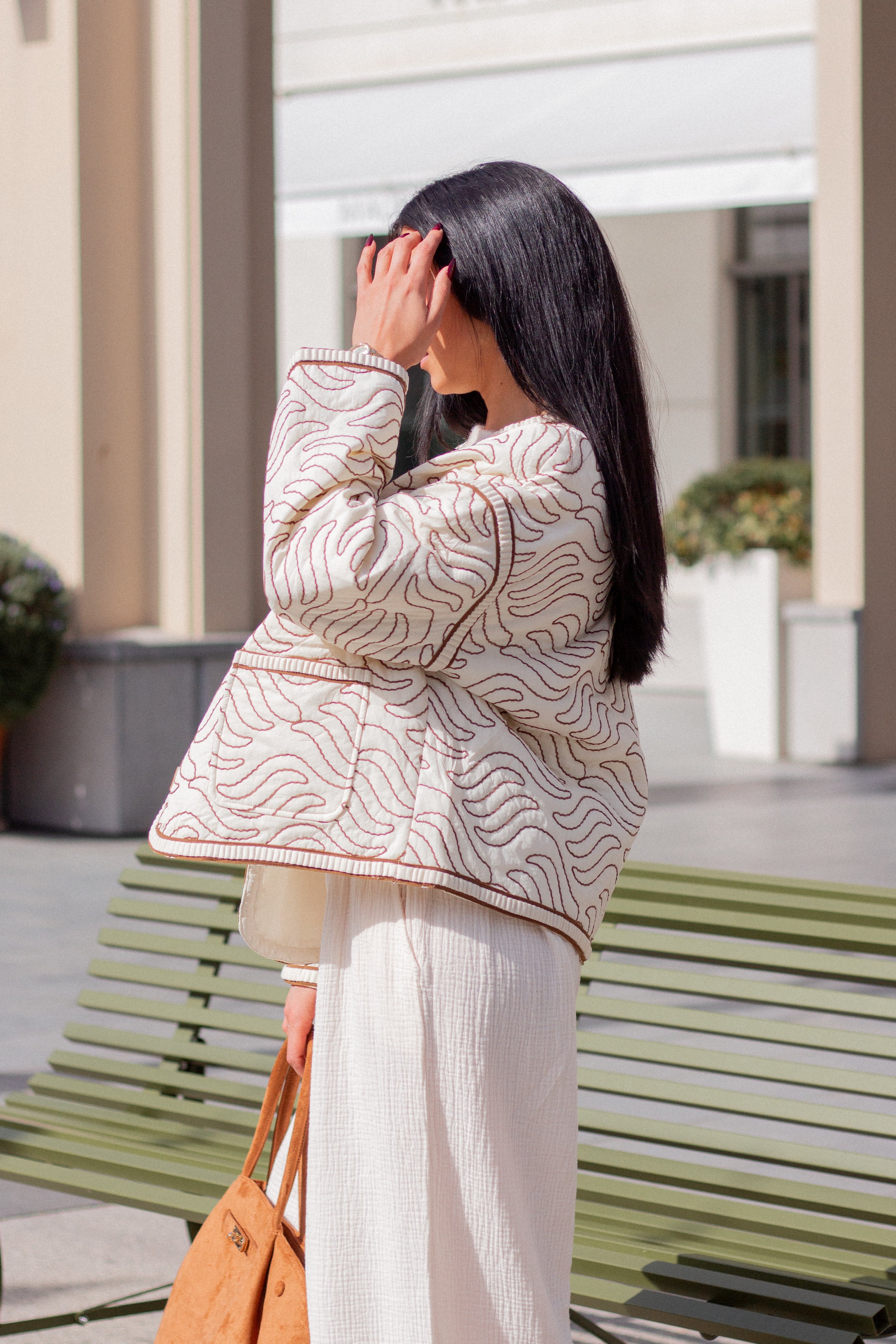 Veste matelassée Sixtine écru
