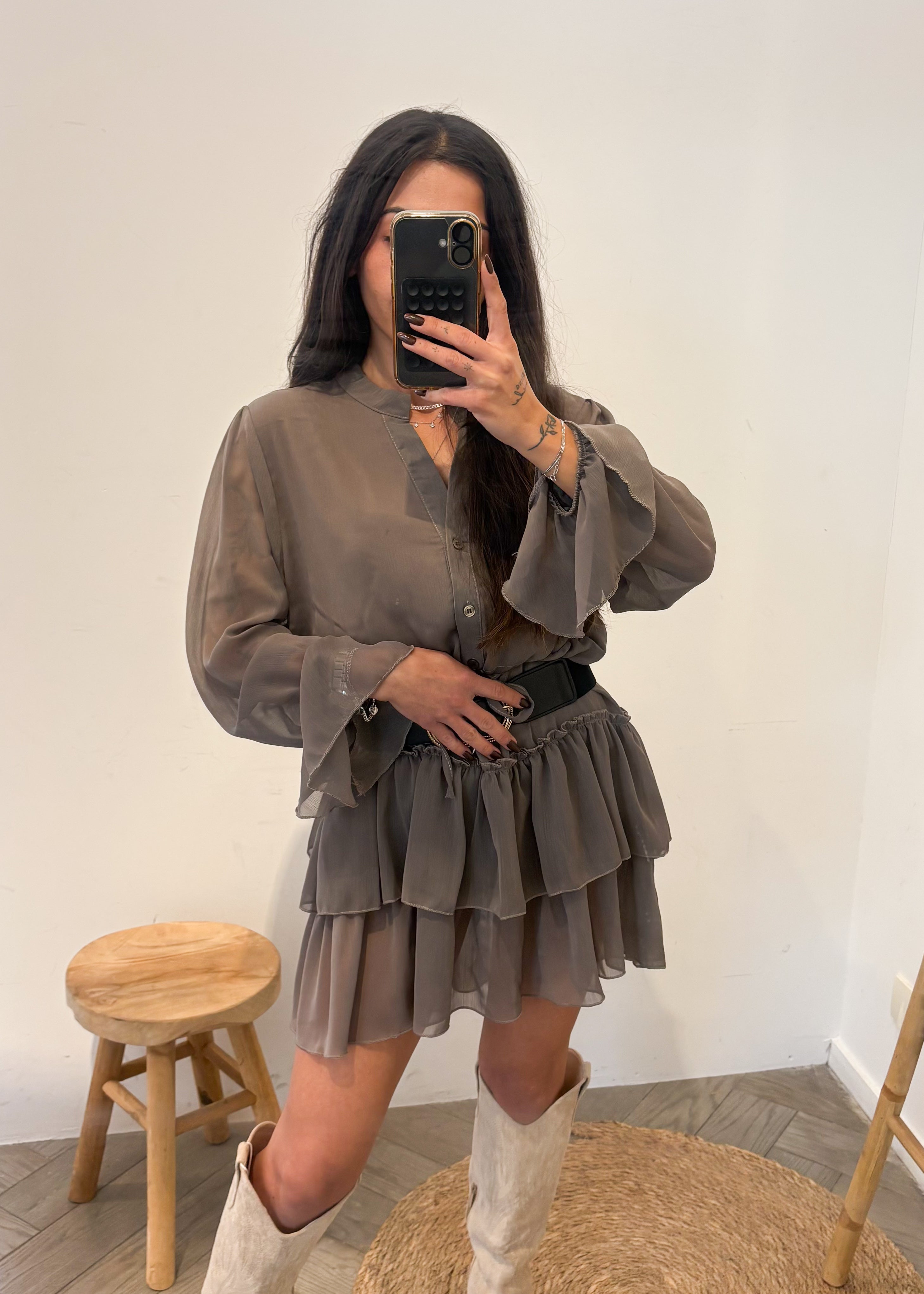 Robe à volants ELENA