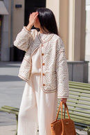 Veste matelassée Sixtine écru