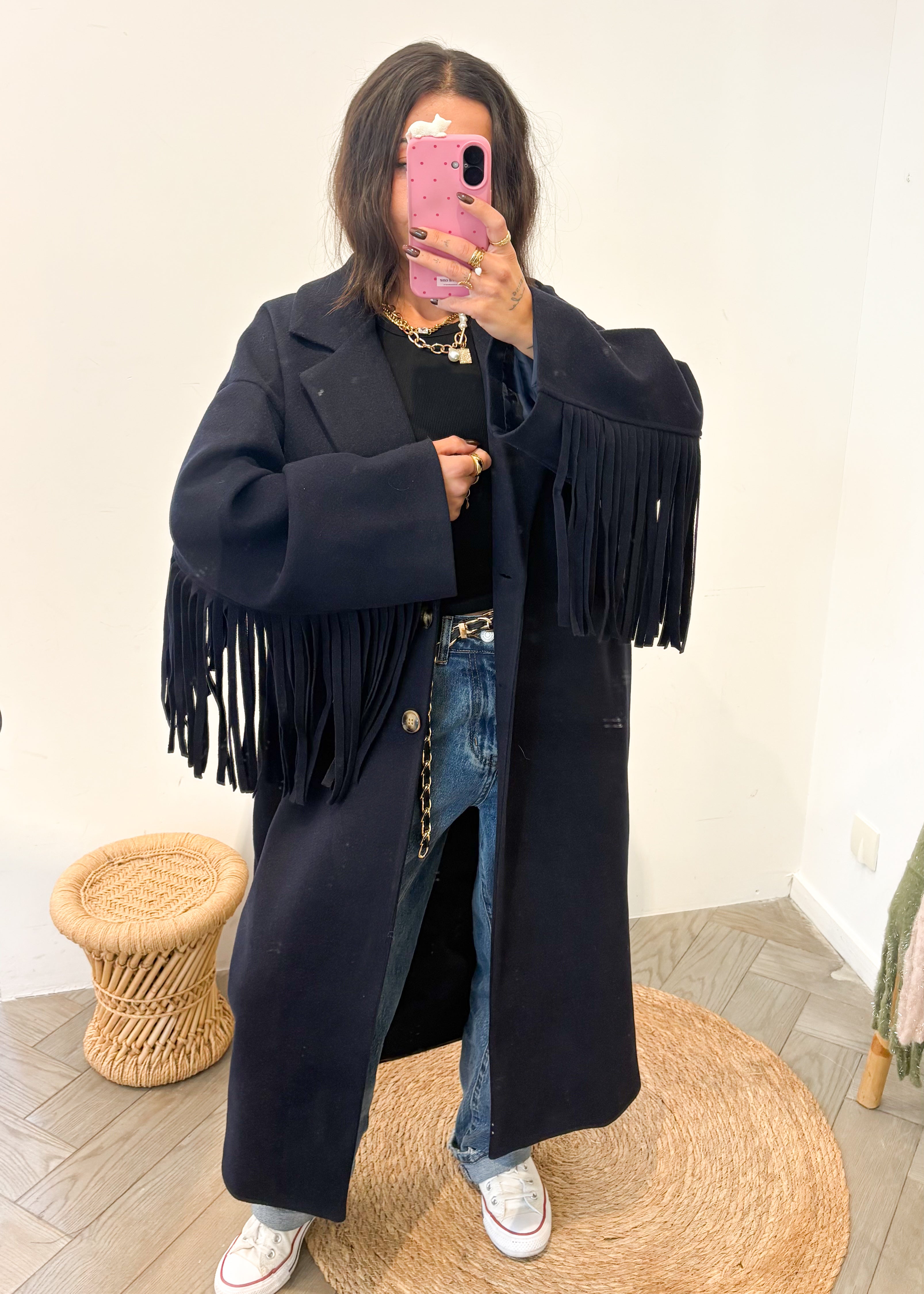 Manteau NEVAN bleu marine