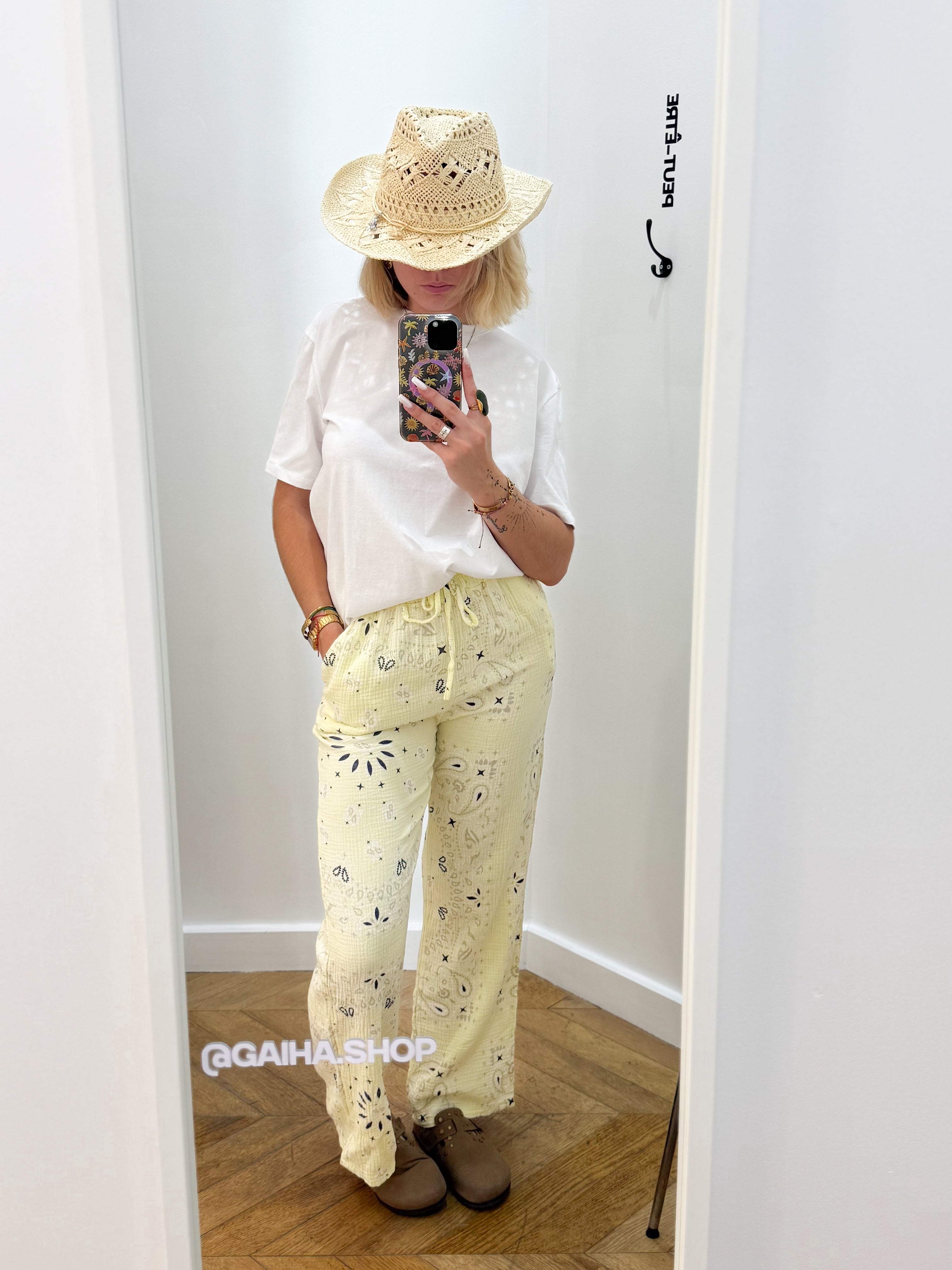 Pantalon BANDANA jaune