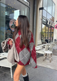 Pull en mohair RICHARD bordeaux