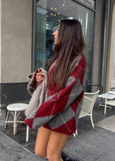 Pull en mohair RICHARD bordeaux