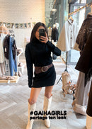 Robe en maille LÉA noir